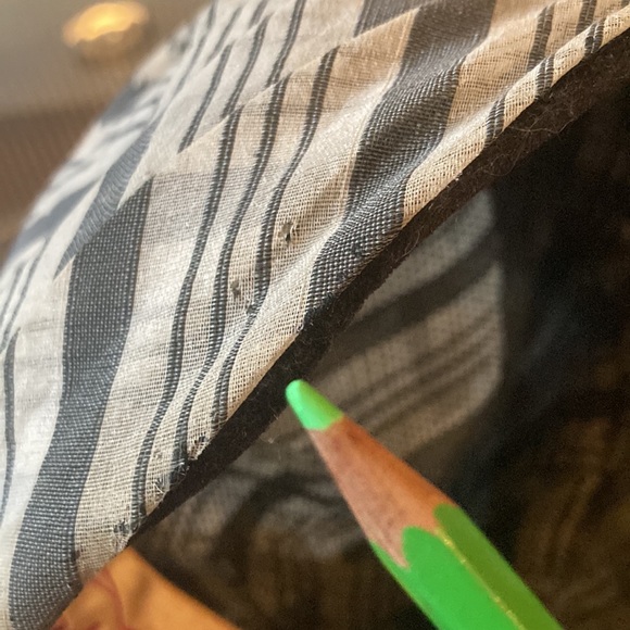 Vintage Evelyn Varon turban style striped plaid hat - Picture 8 of 16